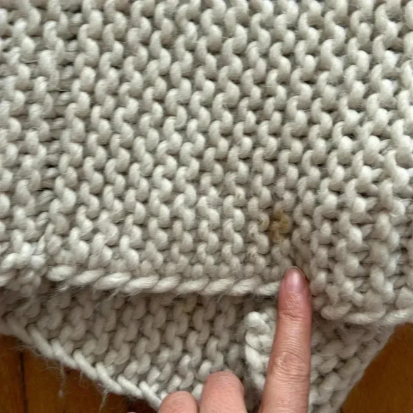 Cocogio  midi ivory wool cardigan made in Italy - Picture 6 of 6